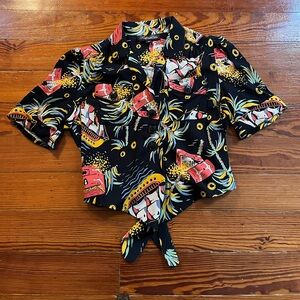 Trashy Diva Pin Up Top Pirate Treasy